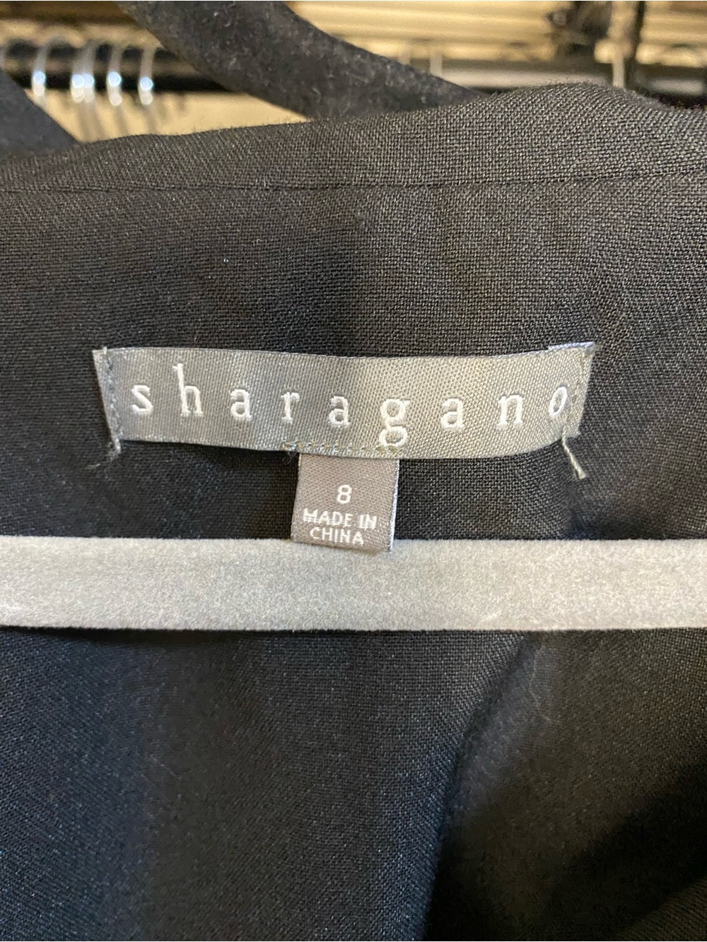 Sharagano Black Double Breasted Blazer Dress Gold Buttons Size 8 NWT - Picture 5 of 7